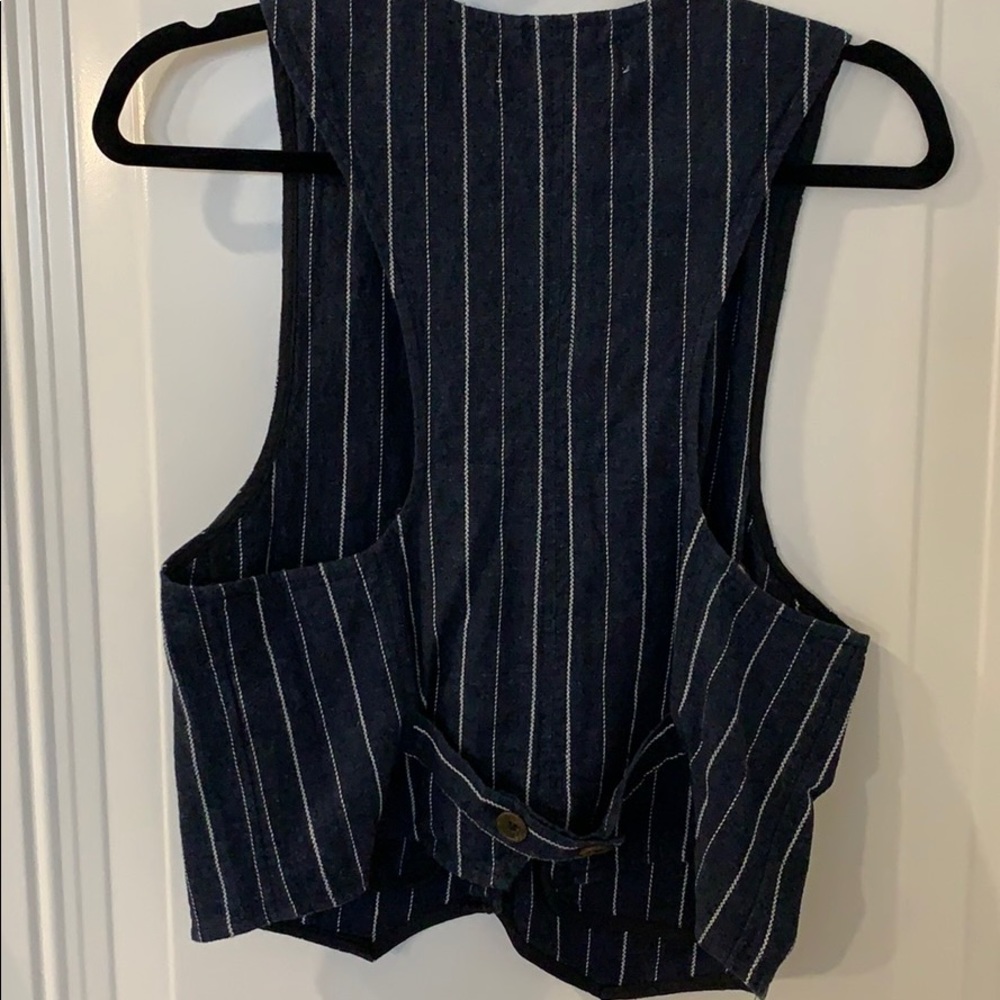 Free People, never worn, navy vest - Picture 3 of 4